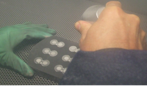 Sandblasting protective mold with f50XL