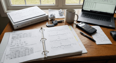 Results of a Gage R&R study in a desk