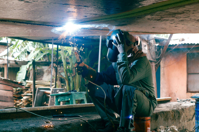 Welding Beads made by an engineer