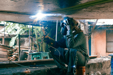 Welding Beads made by an engineer